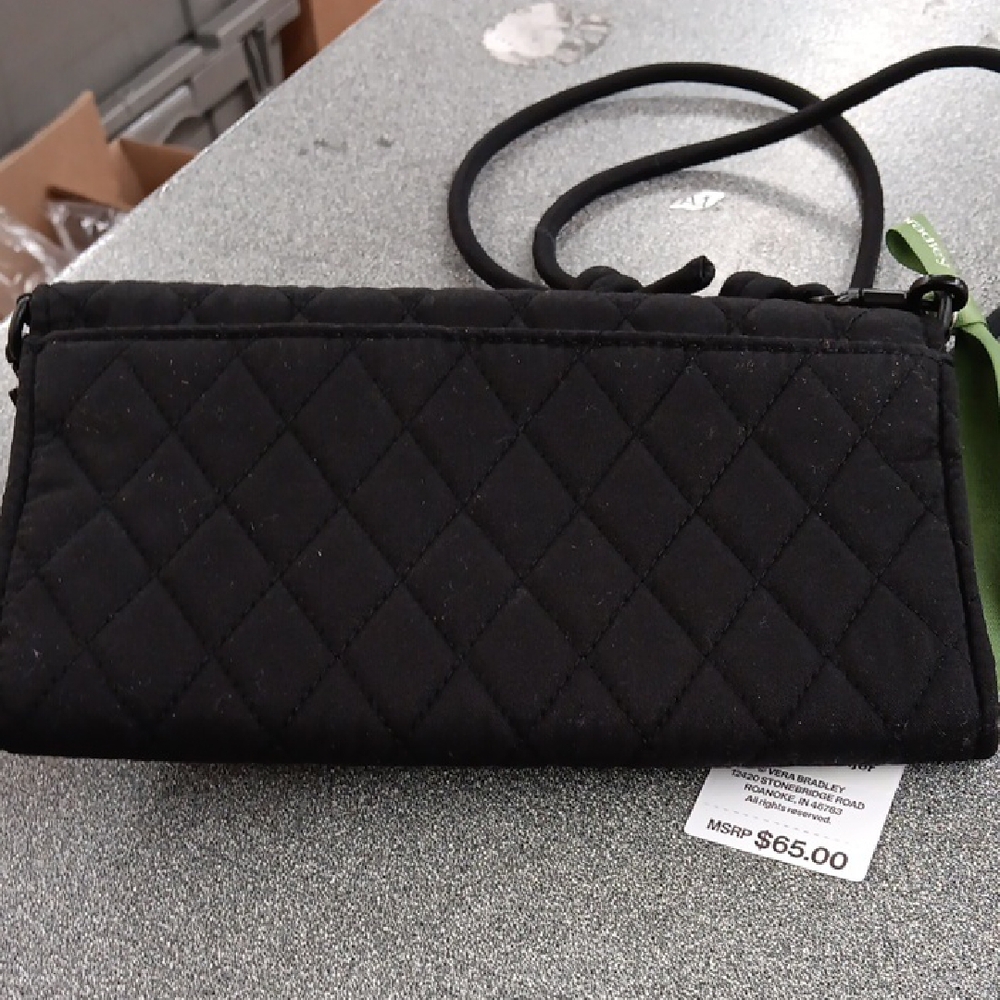 Vera Bradley Quilted Black Crossbody Bag - Picture 3 of 7